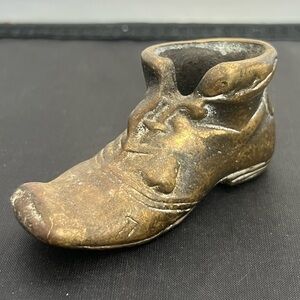 Vintage Brass Shoe Boot Trinket Paperweight Decorative figurine